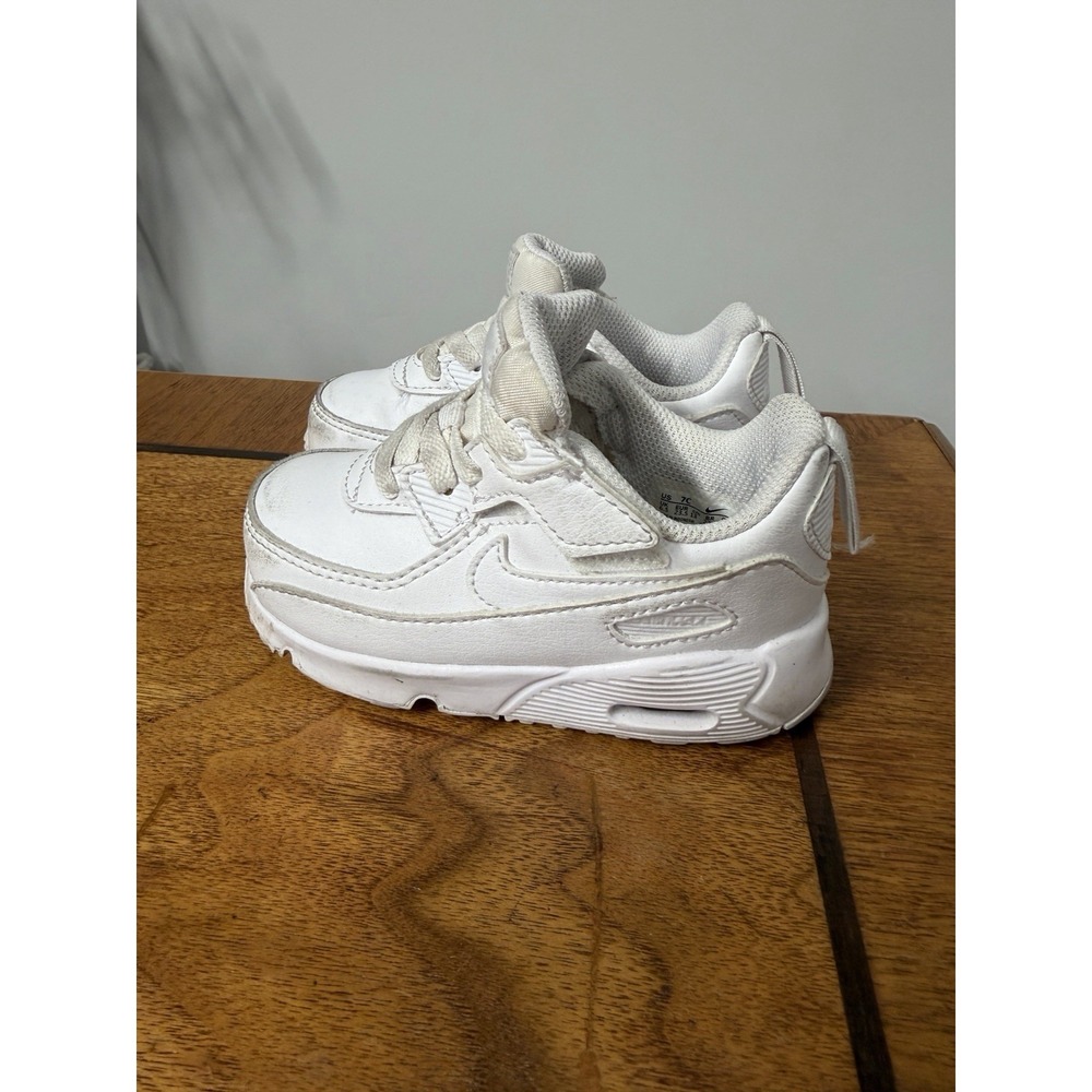 Nike Air Max 90 LTR TD Boys Size 7 C Toddler Shoes White CD6868 100 Kid Sneakers